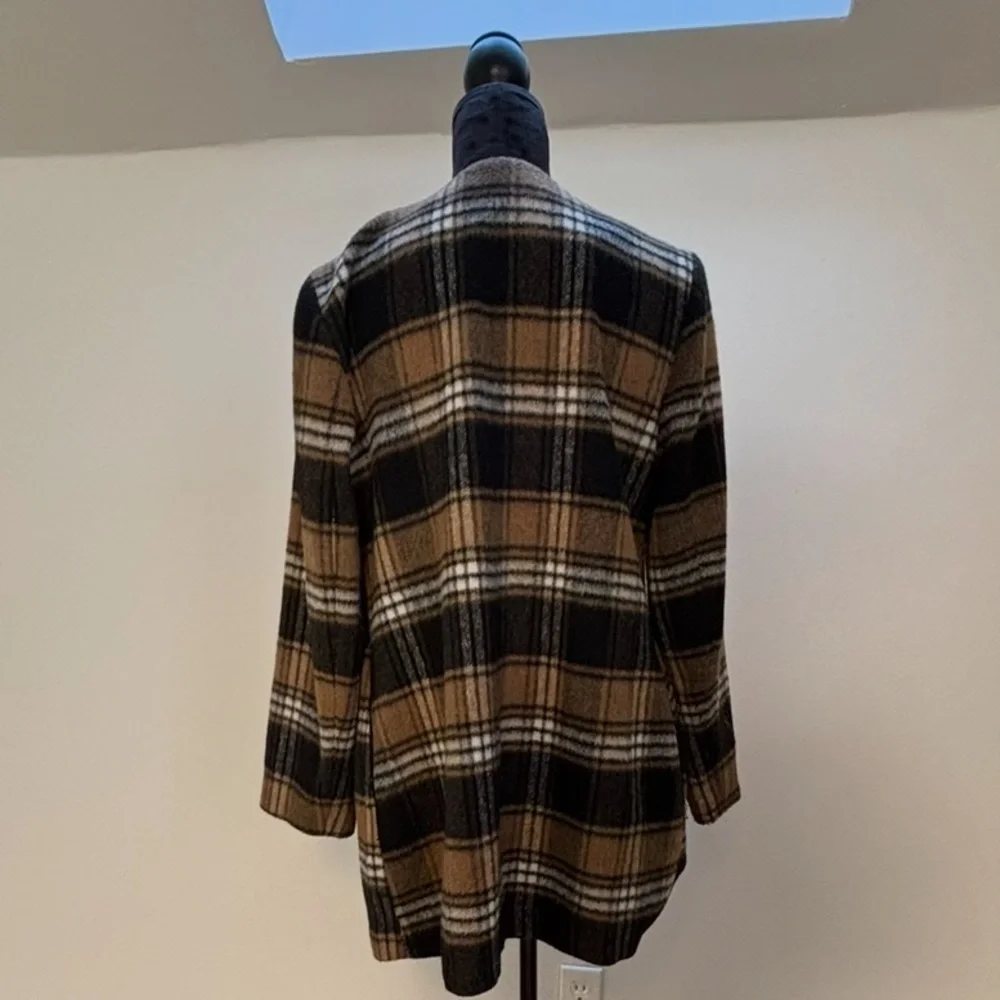 Plaid Women's Jacket - Black and Brown ELLE FASHION BRAND - Picture 5 of 10